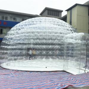 Quality Clear 1mm PVC Tarpaulin Inflatable Bubble Lodge Tent Fire Proof Easy Set Up wholesale
