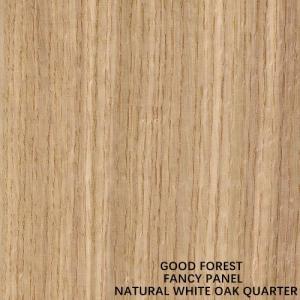 Quality Fancy Plywood American White Oak Wood Veneer Straight Grain Fancy MDF / Particle Board 2745mm Length For Cabinet wholesale