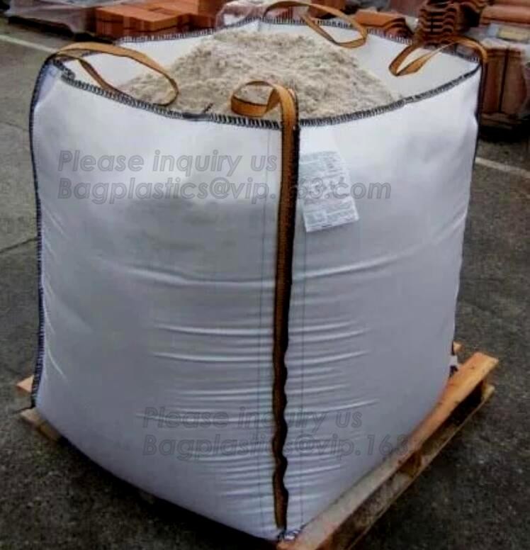 PP jumbo bag/ big bag/ton bag for sand, building material, chemical, fertilizer, flour , sugar,China factory directly bi