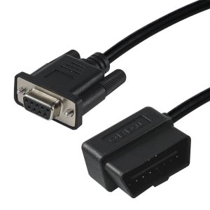 China OBD-II to DB9 Diagnostic Adapter Cable 16-Pin Male to 9-Pin Serial on sale