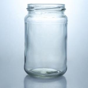 Quality Metal Lid Honey Jam Round Food Grade Glass Jar with Custom Straight Edge Clear Glass wholesale