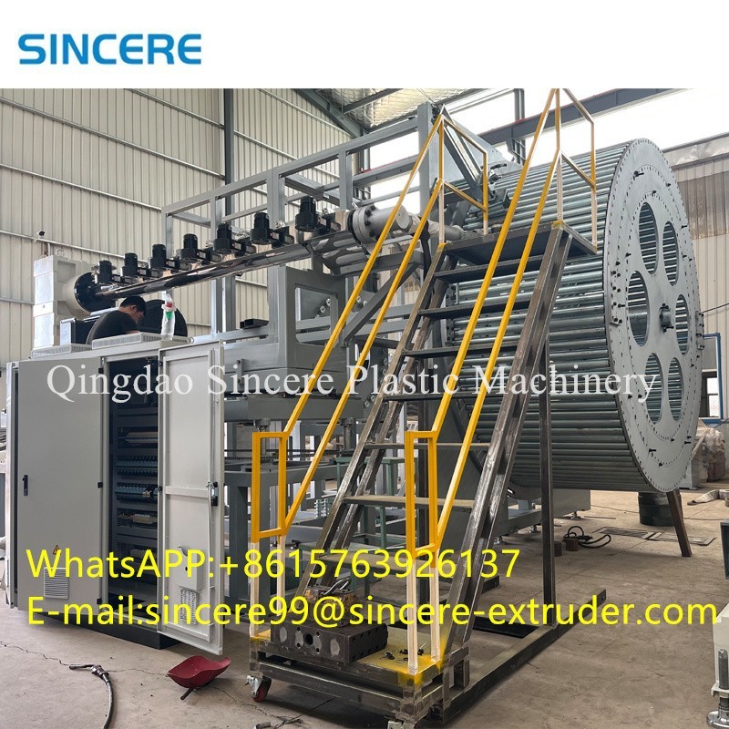 Computerized HDPE PPH Winding Pipe Extrusion Line Spiral PVC Pipe Maker Machine