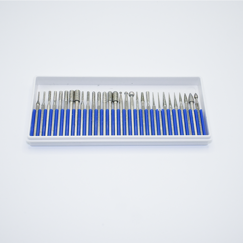 30 Different Shapes Double Cut Tungsten Carbide Rotary Burr Set with 120° Point Angle and 3 Years Warranty