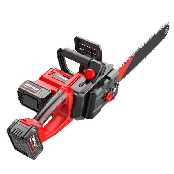 Double Lithium Battery Powered Chainsaw Large Capacity Lithium Ion Chainsaw