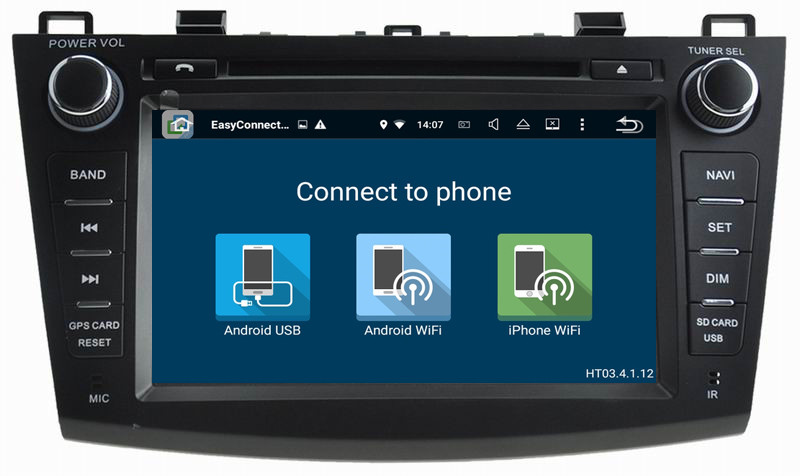 Ouchuangbo car gps navigation stereo android 7.1 for Mazda 3 support Bluetooth music 3g wifi BT 1080P video