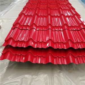 Quality Z30 - Z40 Corrugated Color Coated Plate For Building Roofing Sheet 0.12 - 0.13mm wholesale