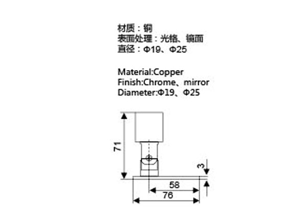 Door Patch Zinc Alloy Fitting Bathroom Door Fittings For Tempered Glass Door
