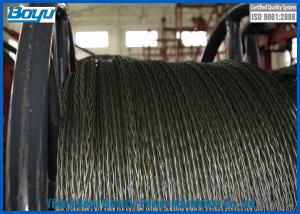 China 18 Strands Anti twist Galvanized Steel Wire Rope for Transmission Line Stringing 252kN 20mm Diameter on sale