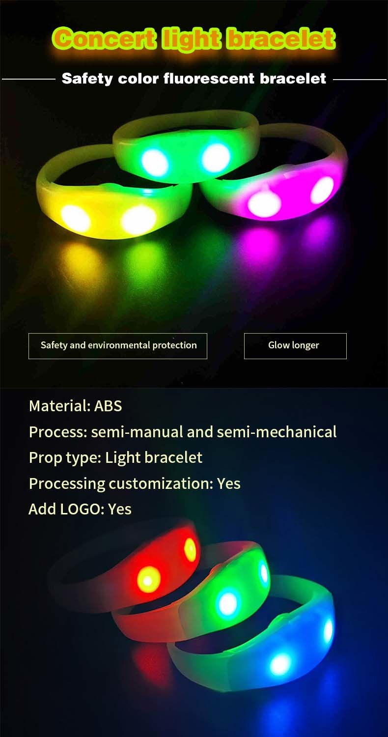 Festival Party Supplies Color Changed Led Wristband For Event Custom Logo Flash Up LED Bracelet