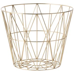 China Multifunctional Garage Wire Grid Baskets , Brass Large Coloured Wire Baskets Light Weight on sale