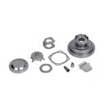 Black Precision Sheet Metal Stamping Parts Dacromet For Telecom