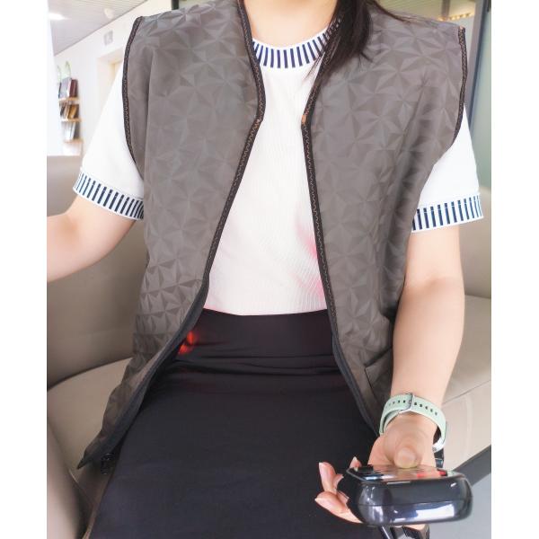 Far Infrared Photon Lights Waistcoat with Carbon Fiber Heating Wires for Muscle Recovery