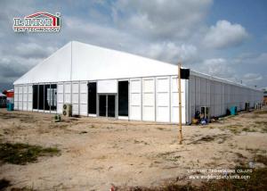 White 30x100m Big Movable Outdoor Exhibition Tents with ABS Walling System