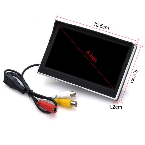 5 Inch Car Rear View Monitor Night Vision 12.5cm*16.8cm*14cm Dimension