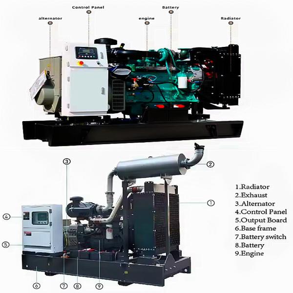 Silent Generator Diesel Hospitals Backup Power Diesel Generator Air Cooled Silent Diesel Generator