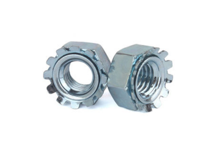 UNF 7/16'' 1/2'' 9/16'' Carbon steel Galvanized K Nut Customized Zinc Plating Kep nuts Blue
