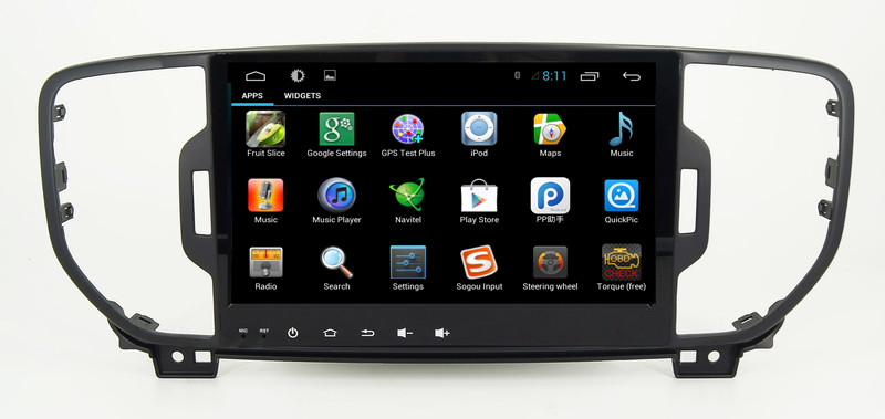 Ouchuangbo car stereo gps navigation for Kia Sportage 2016 with android 6.0 MP5 /MP3 /MP2 /AAC /OGG /RA /WAV /FLAC /APE