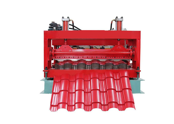 Color Steel Coil Metal Sheet Roof Roll Forming Machine Effective Width 1100mm