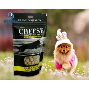 Puncturing Recycled Pet Food Bags Dustproof Stand Up Packaging Pouch