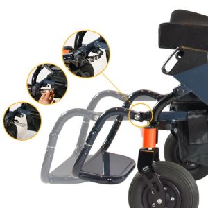 Quality Lithium Battery Collapsible Electric Wheelchair Aluminum Alloy wholesale