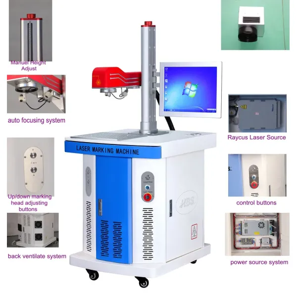 High Efficiency Metal Material Printing Equipment Fiber Laser Marking Machine