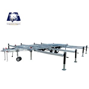 Quality Hot-Dip Galvanizing Skeleton Trailer with 4500 kg ATM and Modular Design for Tiny House Trailers wholesale