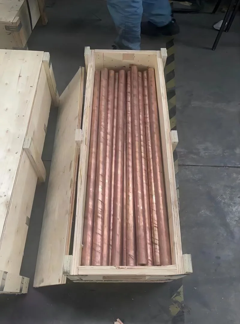 Cu-DHP EN Number CW024A UNS C12200 Red Copper Bar 4.5" Diameter x 1.750" Length