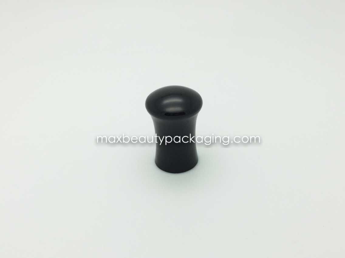 N8012 mushroom shape injection black nail polish cap nail polish packaging uv coating color plastic cap