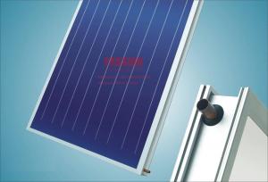 China Black Chrome Flat Plate Solar Collector 2m2 Blue Titanium Solar Thermal Heating on sale