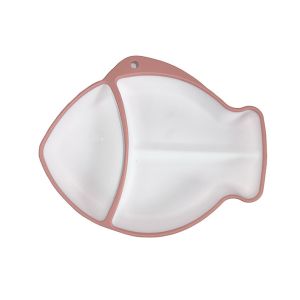 Quality Modern Fish Shaped Dinner Plates Silicone Baby Feeding Utensils Customized wholesale