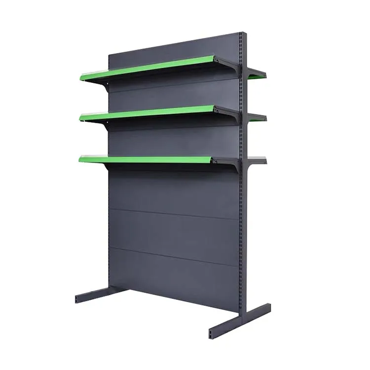 Factory Low MOQ Custom Frosted Gray Heavy Duty Double Sided Retail Shelf Freezer Shelves Convenience Store Shelf