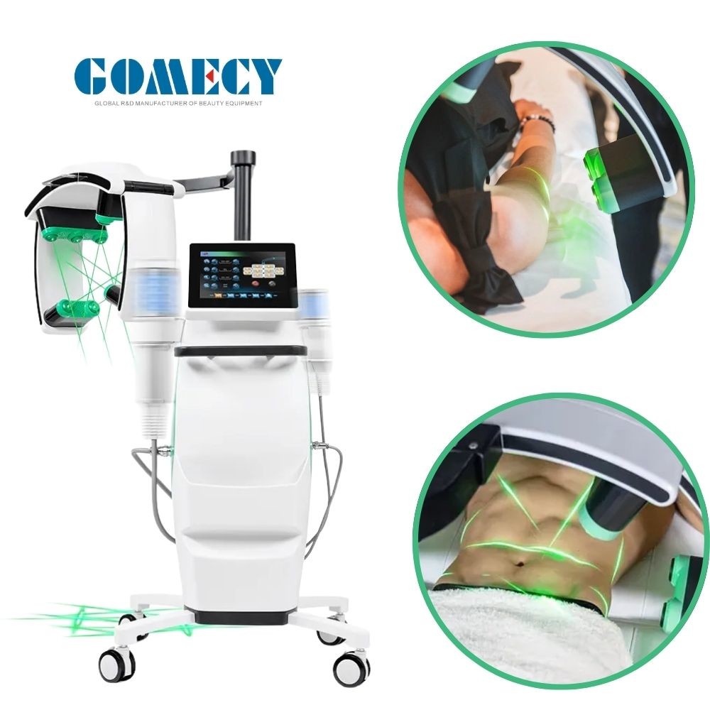 Non Touching Lipo Laser Slimming Machine 10pcs On Athe Frame with 532nm Green Light 635nm Red Light Wavelengths and 10pcs Green