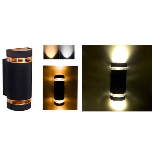 IP65 Up Down Led Wall Light Empty Housing GU10 E27 MR16 Socket CE RoHS Certificated