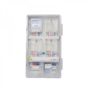 Quality ISO IEC Single Phase Electric Meter Box 4 Way Abs Distribution Box wholesale