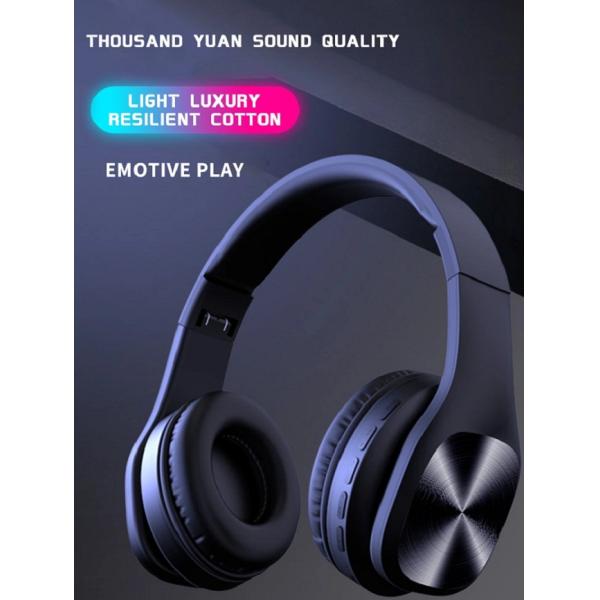 Foldable Bluetooth Wireless Headset , 300mAh 10hrs Super Bass Headphones