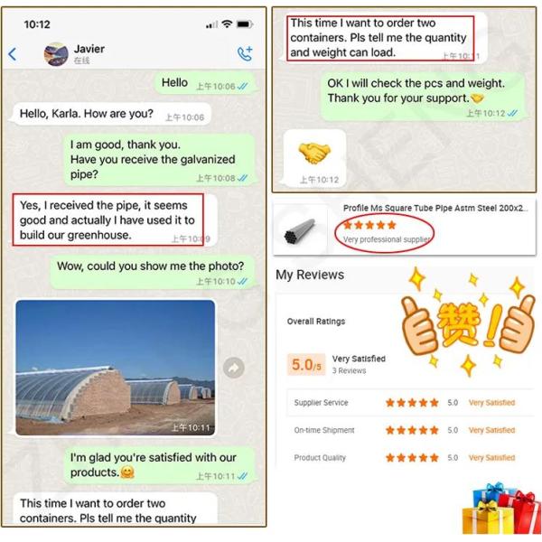 Z275-Z600 Coating Galvanized Square Rectangular Pipe for Hollow Section Structure and High Durability