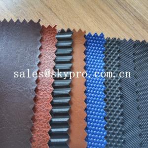 Quality 100% PU Synthetic Leather With Colorful Printed Fabric PVC Solid Colors Synthetic Leather wholesale