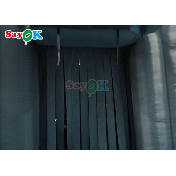 Black Party Inflatable Cube Tent Inflatable Nightclub With Disco And Laser Light