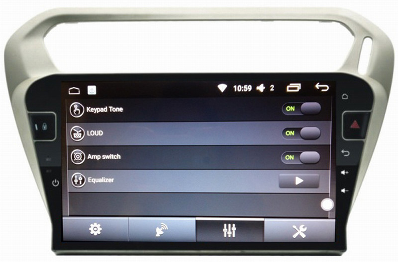 Ouchuangbo car radio audio android 6.0 for Citroen Elysee Peugeot 301 with gps navi AUX USB 32 GB