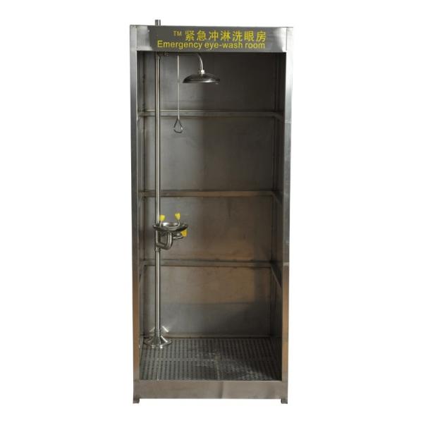 Stainless steel emergency shower room , eyewash Room Eyewash machine stainless