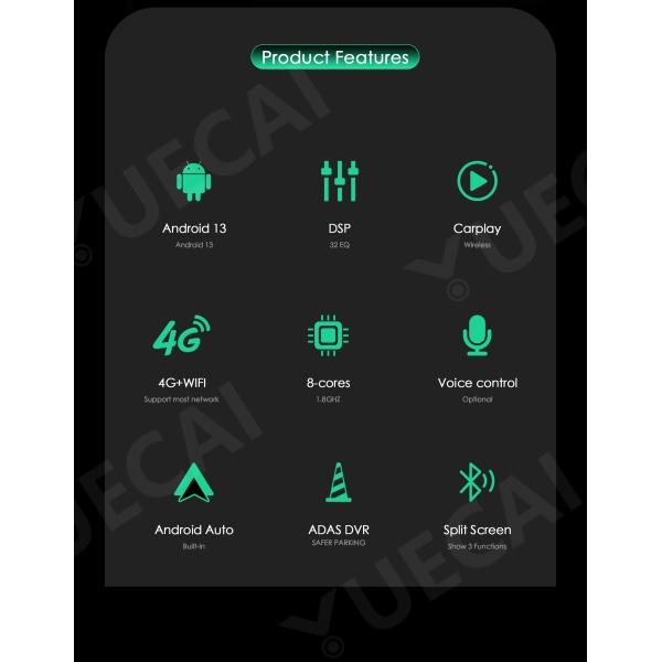 QLED Display Car DVD Player Carplay Android Auto Mazda3