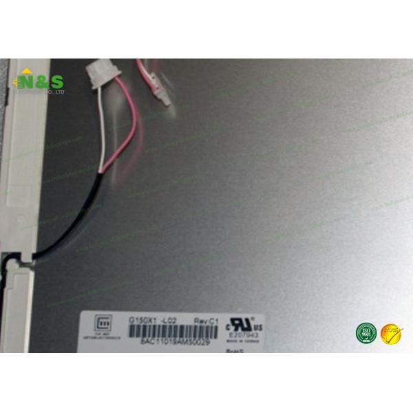15 inch TFT LCD G150X1-L02 CMO for 450 cd/m² Brightness Industrial LCD Displays