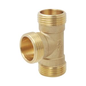 China 8mm 10mm Compression Tee  Brass Equal Tee MM on sale