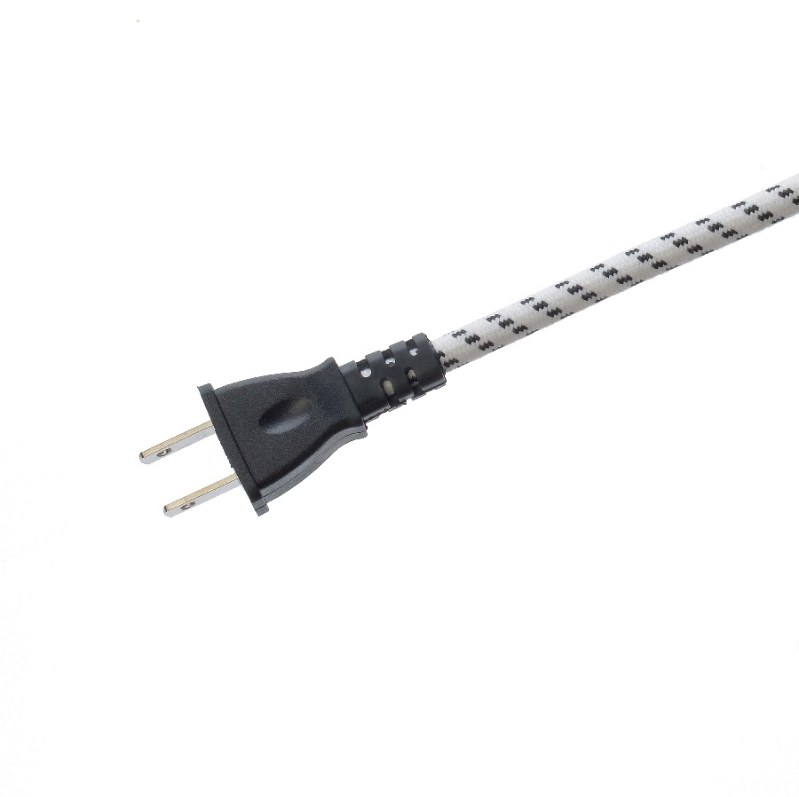 Standard Grounding Power Cord Extension Cord Plug for Electric Iron Kettle 2 Pin Braided Rated Current 10A-16A