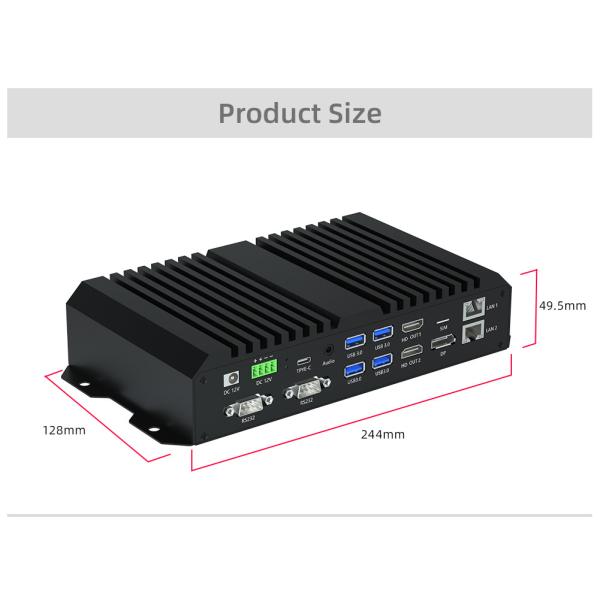 RK3588 AIot 8K Double Ethernet Media Player Box Edge Computing Built In SSD Expansion