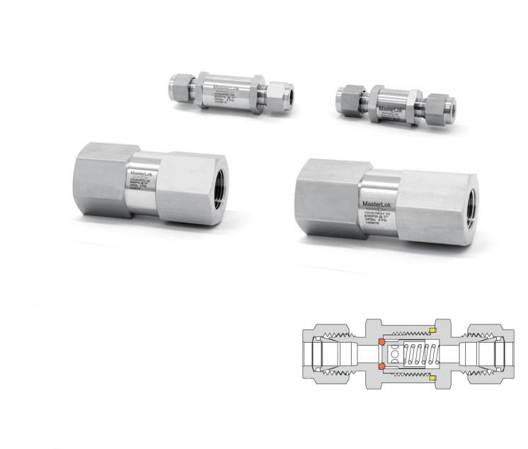 304/316 Stainless Steel Manual Check Valve for High-Temperature Applications for Gas Oil and Other Media OEM and ODM Supported