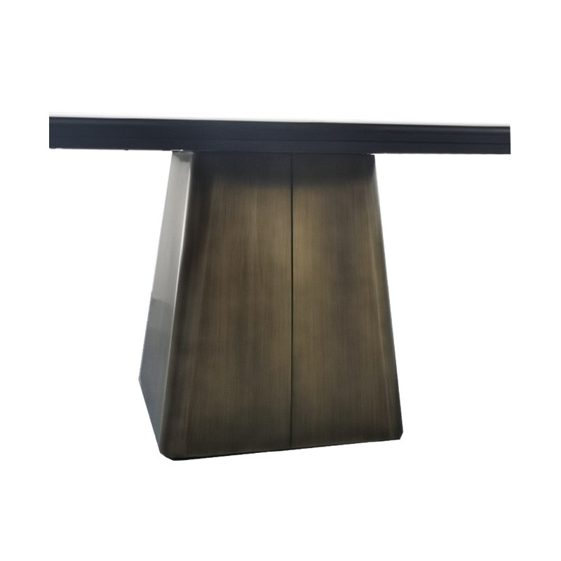 Dining Room Table For 4-6 Modern Marble Top Metal Pedestal Dining Table For Kitchen