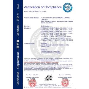 Flytech CNC Equipment(Ji'nan) Limited Certifications