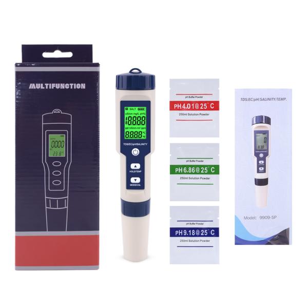 Drinking Water 0.1MS/CM EC Salinity Pocket Ph Meter