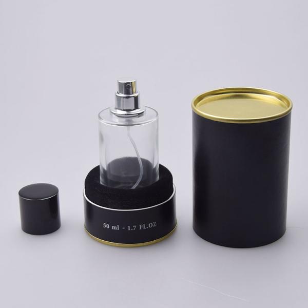 SGS 50ml Glass Perfume Bottle Packaging Smooth Closure Cap